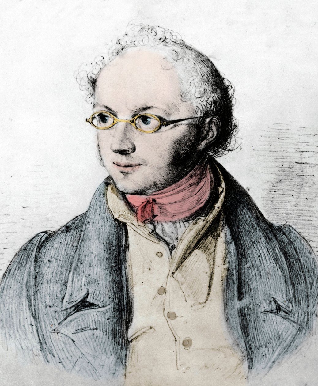 Portrét německého bankéře Abrahama Mendelssohna Bartholdyho (rytina) od Artist Unknown