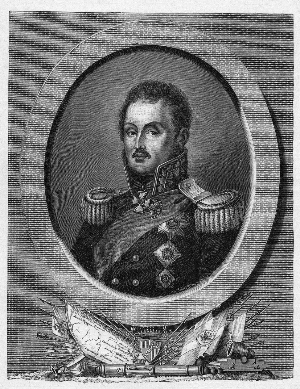Portrét majestátního hraběte Louise Adolpha Pierra zu Sayn Wittgensteina - od Artist Unknown