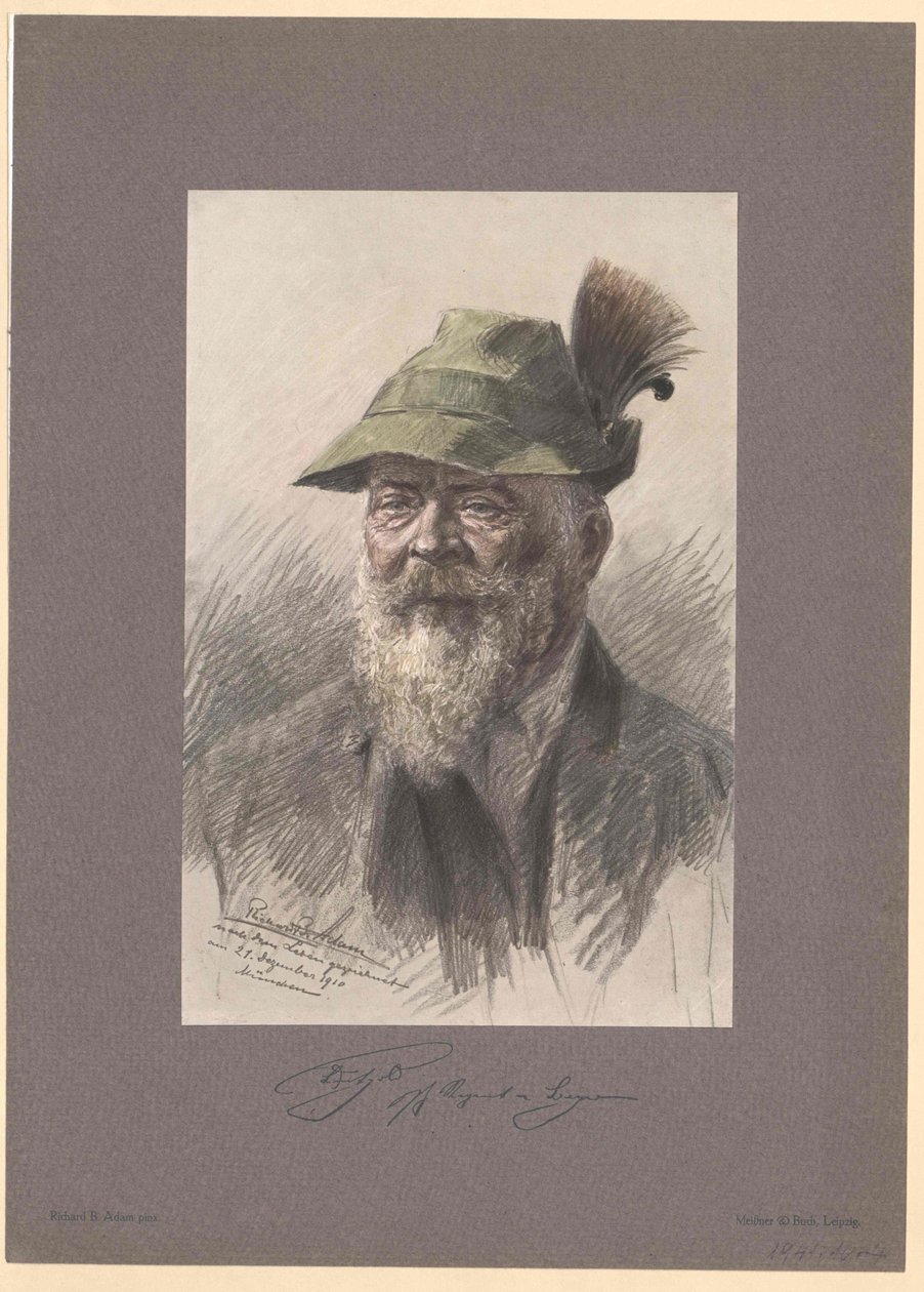 Bavorský princ Luitpold od Artist Unknown