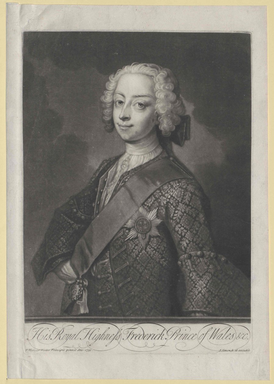 Anglický princ Frederick Ludwig od Artist Unknown