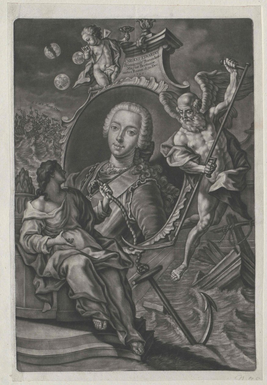 Anglický princ Karl Eduard (tisk) od Artist Unknown