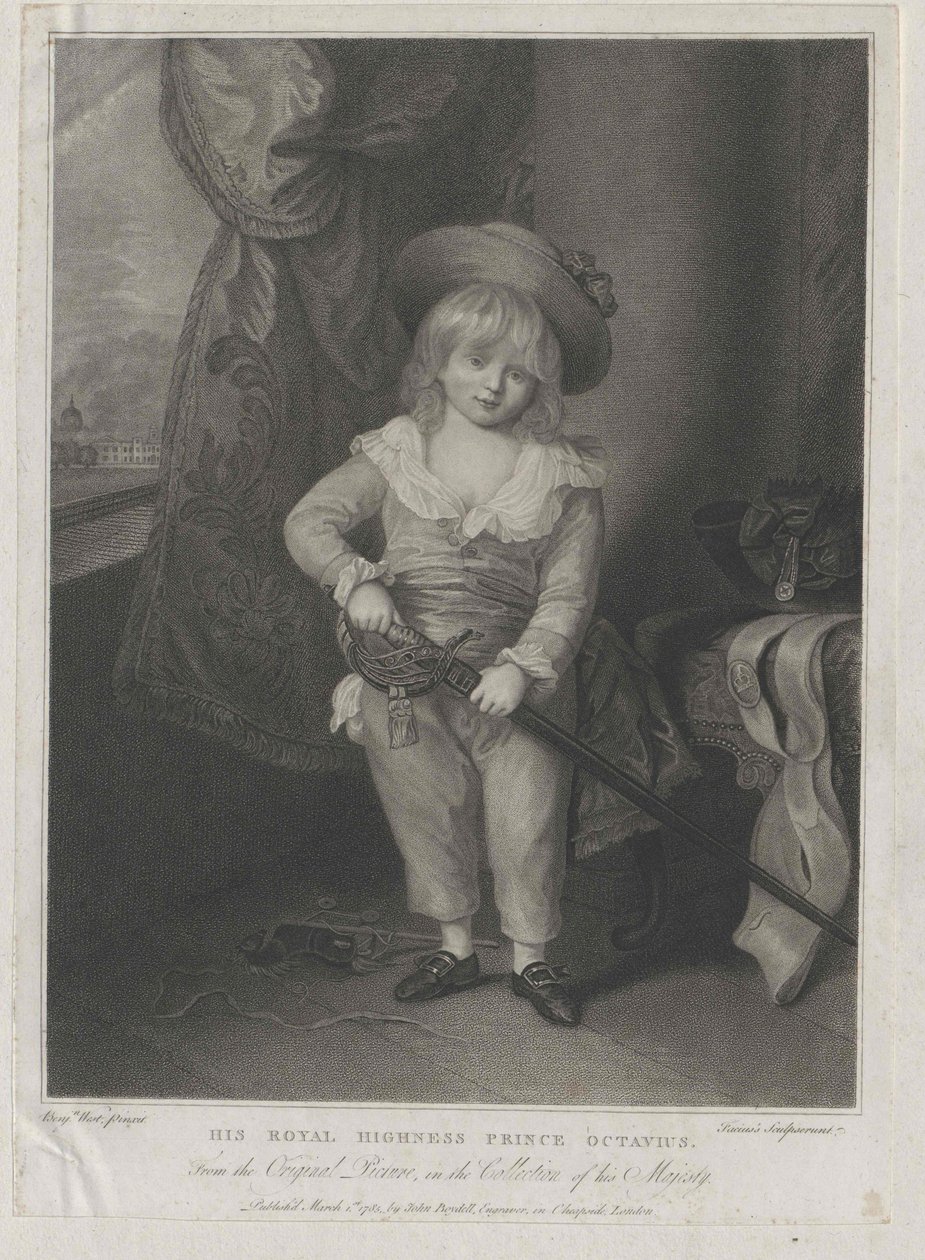 Anglický princ Oktavius od Artist Unknown
