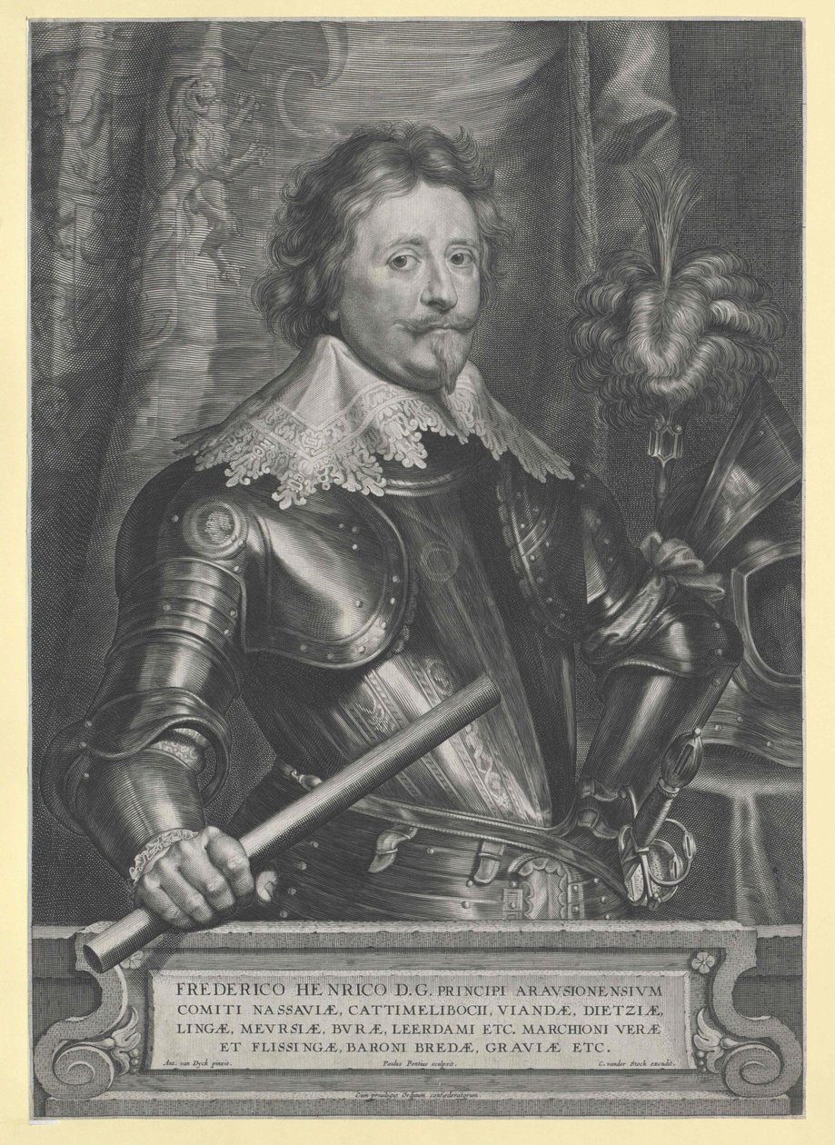 Princ Oranžský Frederick Henry od Artist Unknown