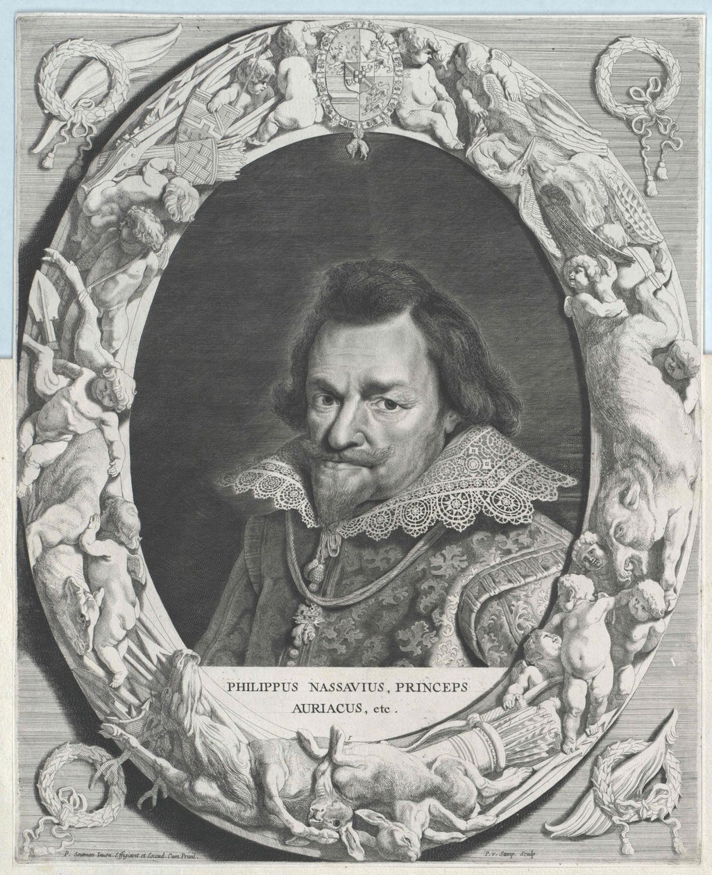 Oranžský princ Philipp Wilhelm (tisk) od Artist Unknown
