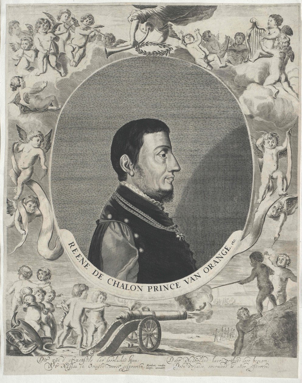 Oranžský princ Renatus von Chalon od Artist Unknown