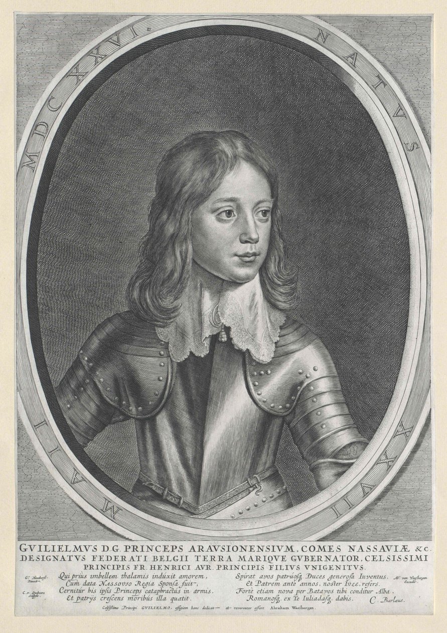 Oranžský princ Vilém II. od Artist Unknown