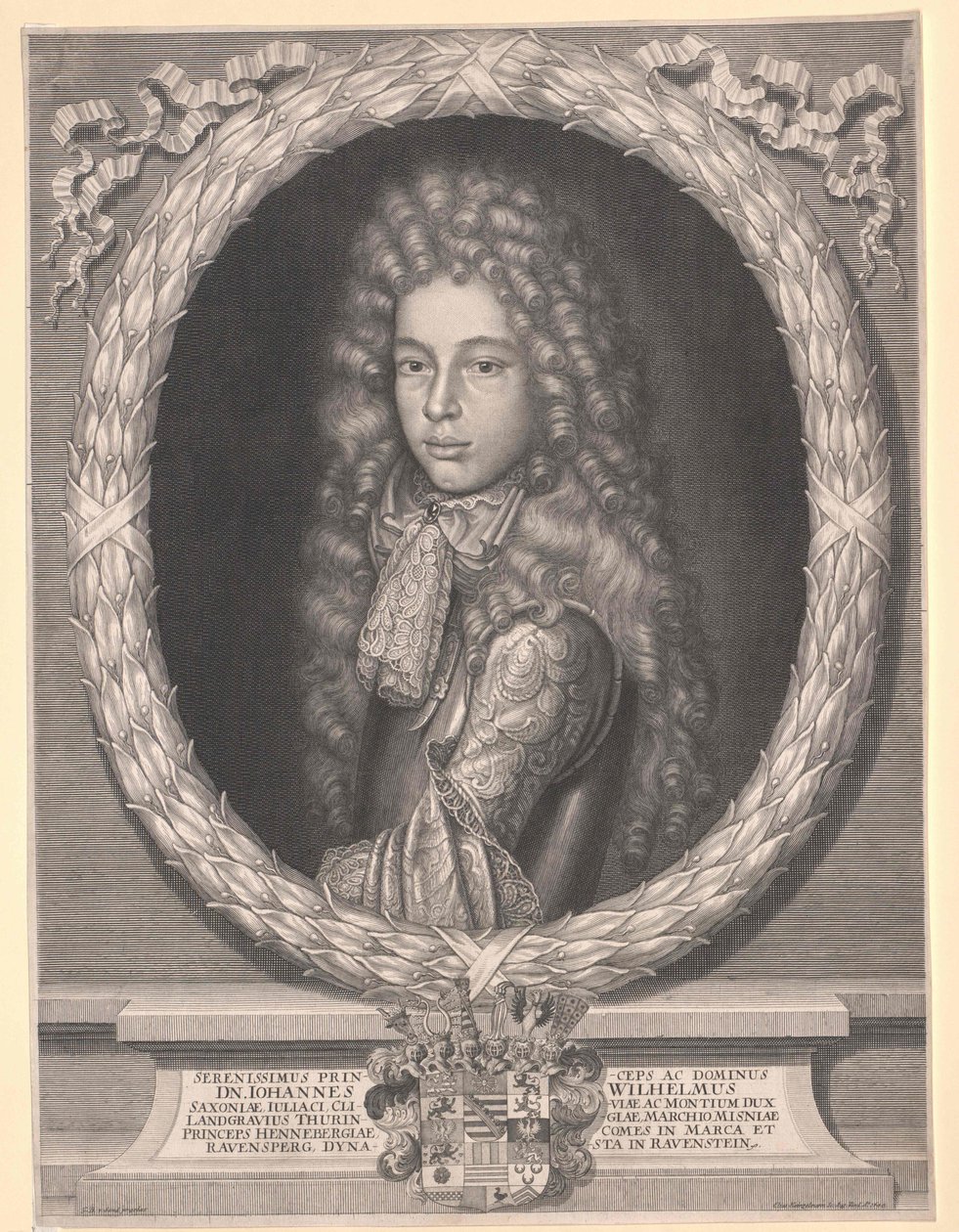 Sasko-gótský princ Johann Wilhelm od Artist Unknown