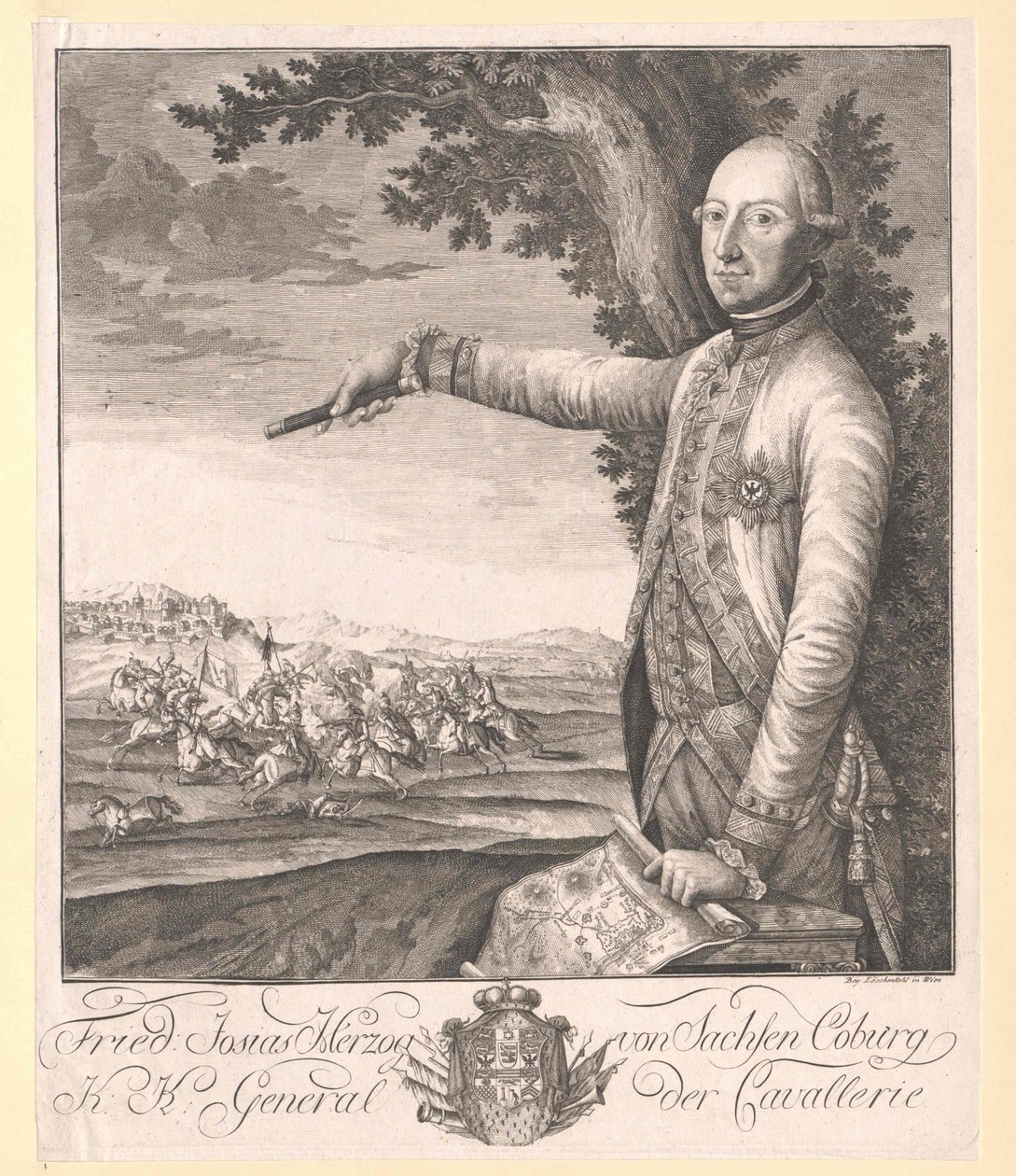 Saský kníže Coburg-Saalfeld (1737-1815) Frederick Josiah od Artist Unknown