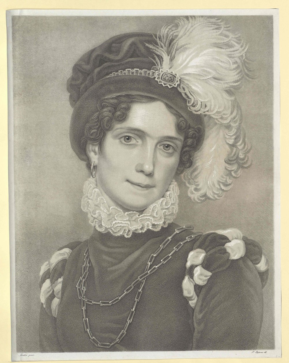Bádenská princezna Karolína od Artist Unknown