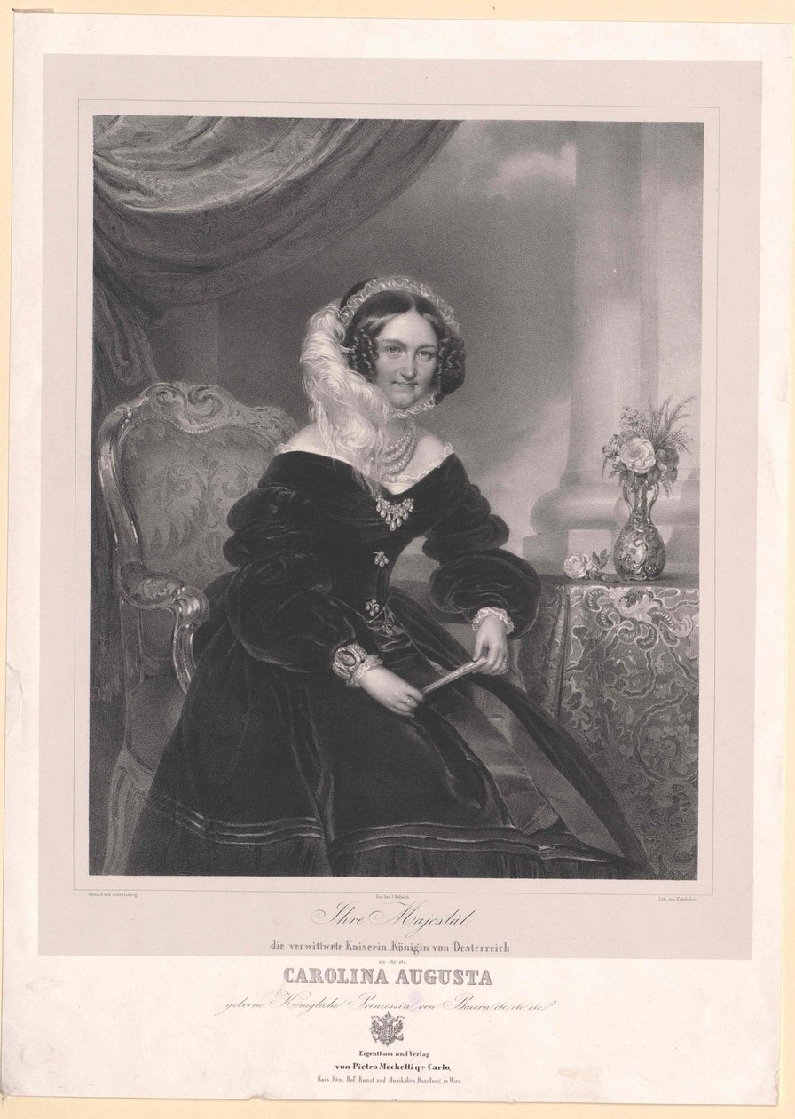 Bavorská princezna (1792-1873) Karolína od Artist Unknown