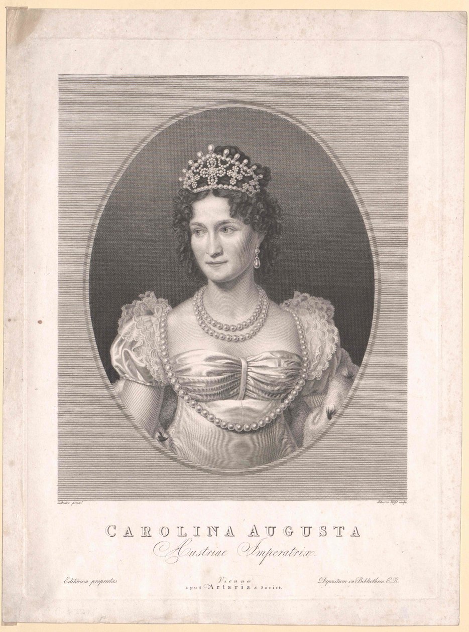 Bavorská princezna (1792-1873) Karolína od Artist Unknown