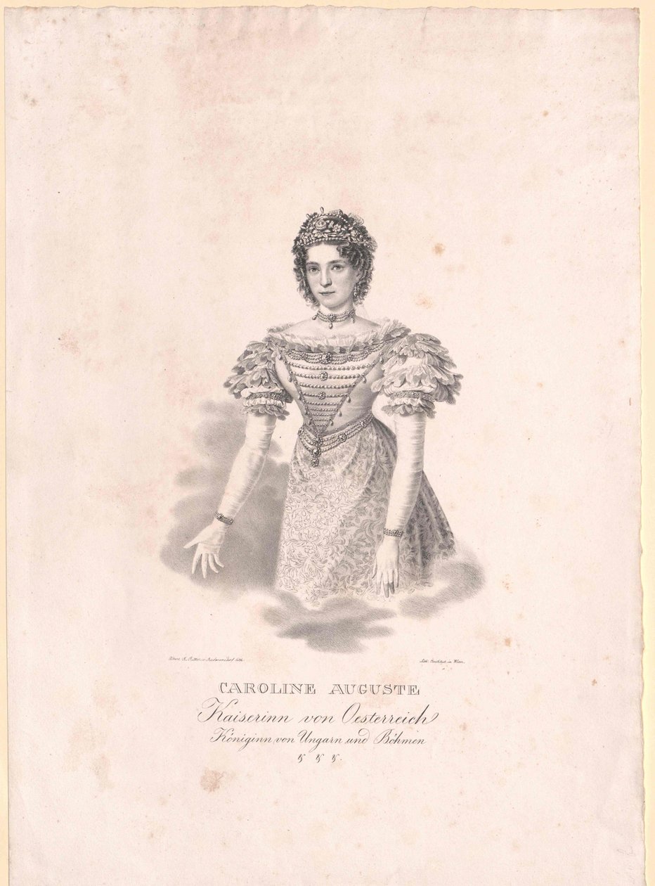 Bavorská princezna (1792-1873) Karolína od Artist Unknown