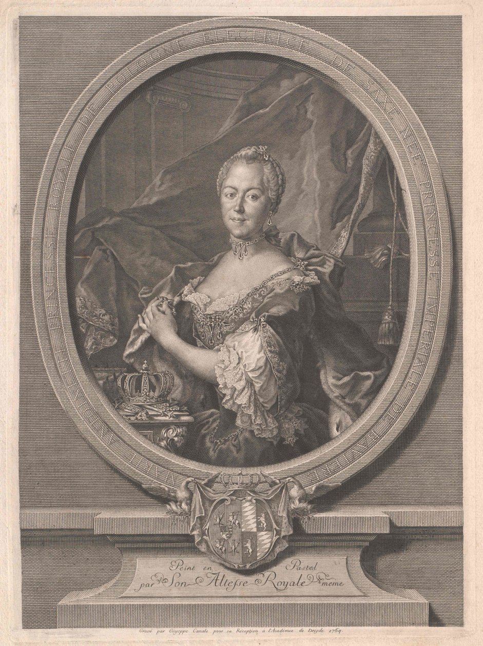 Bavorská princezna Marie Antonie od Artist Unknown