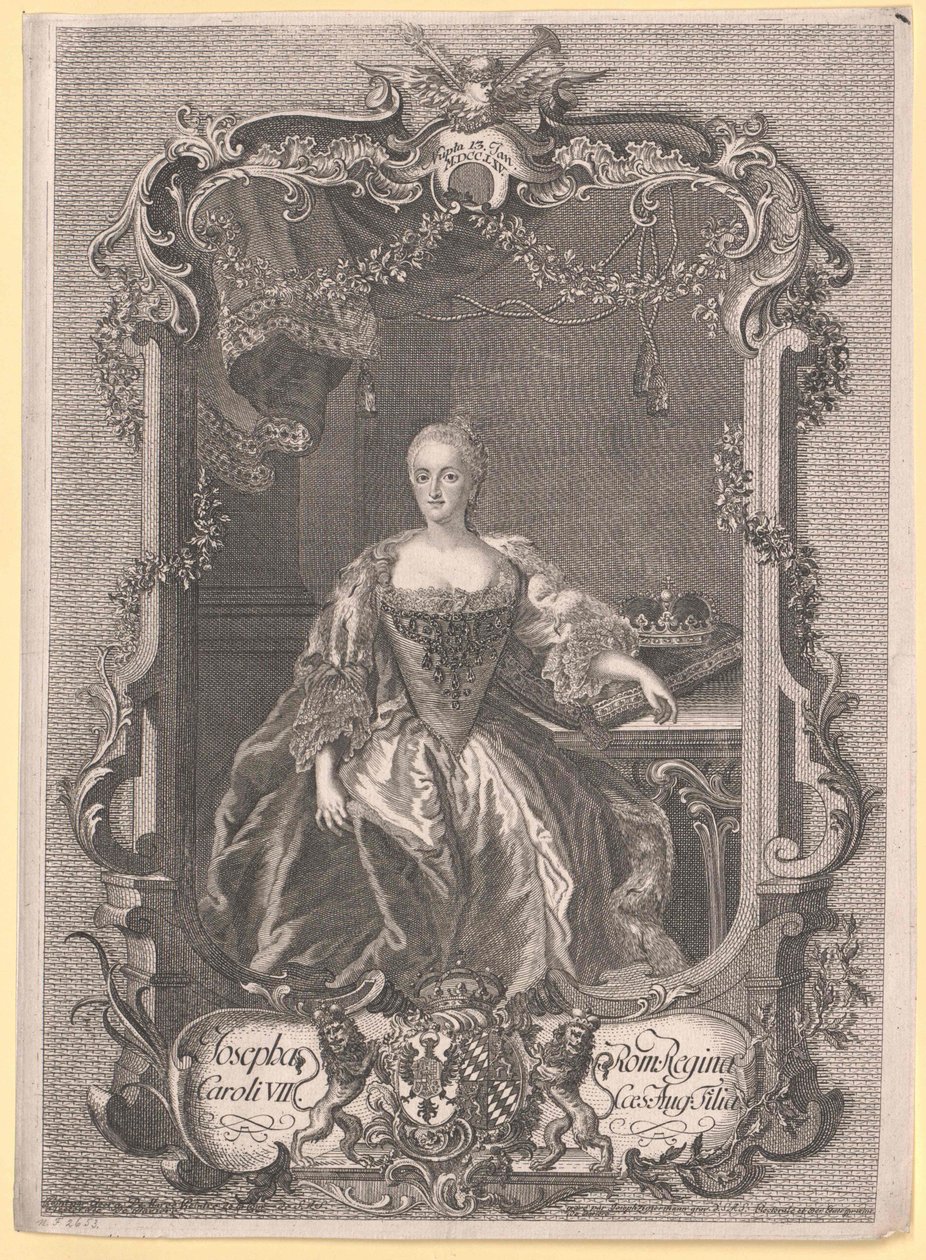 Bavorská princezna Marie Josefa od Artist Unknown
