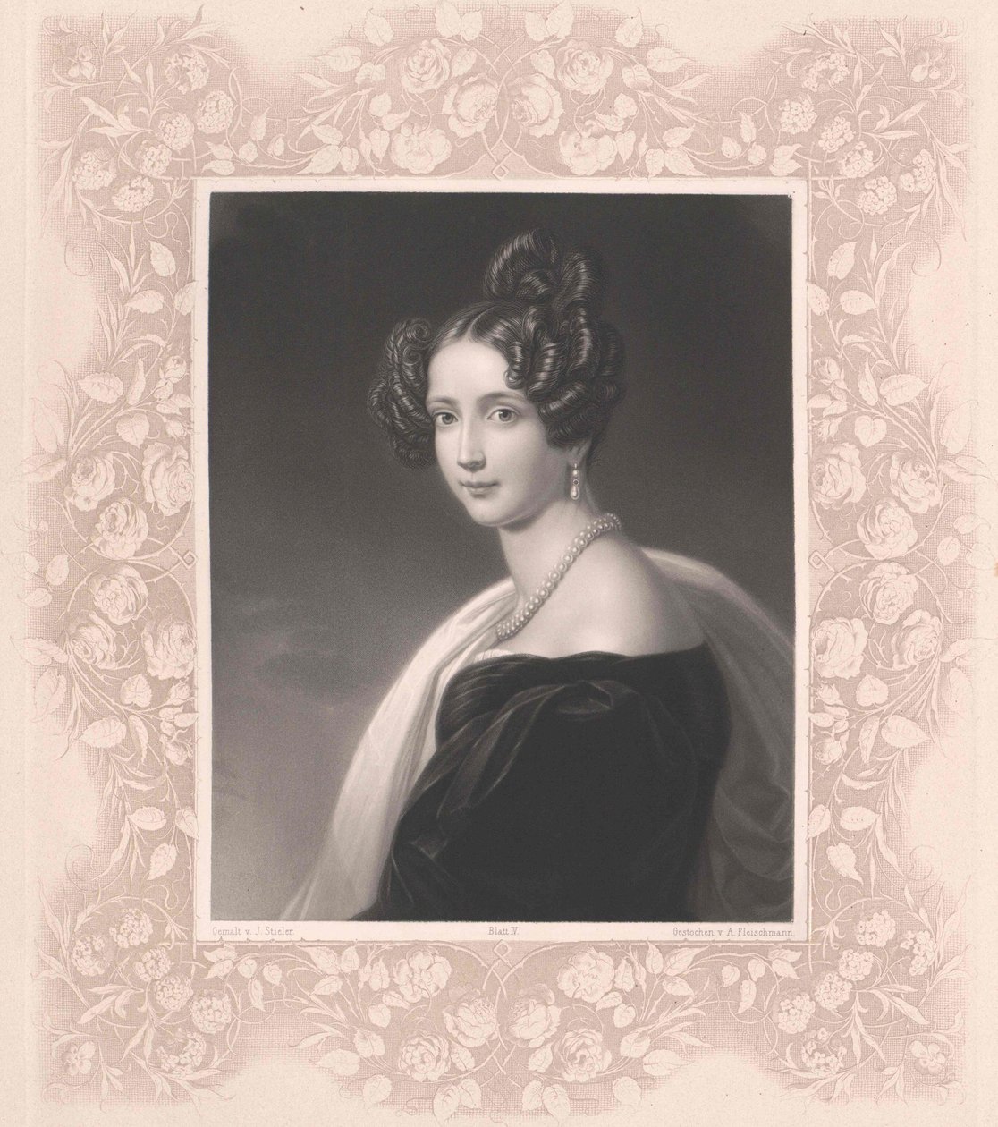 Bavorská princezna Sophie (tisk) od Artist Unknown