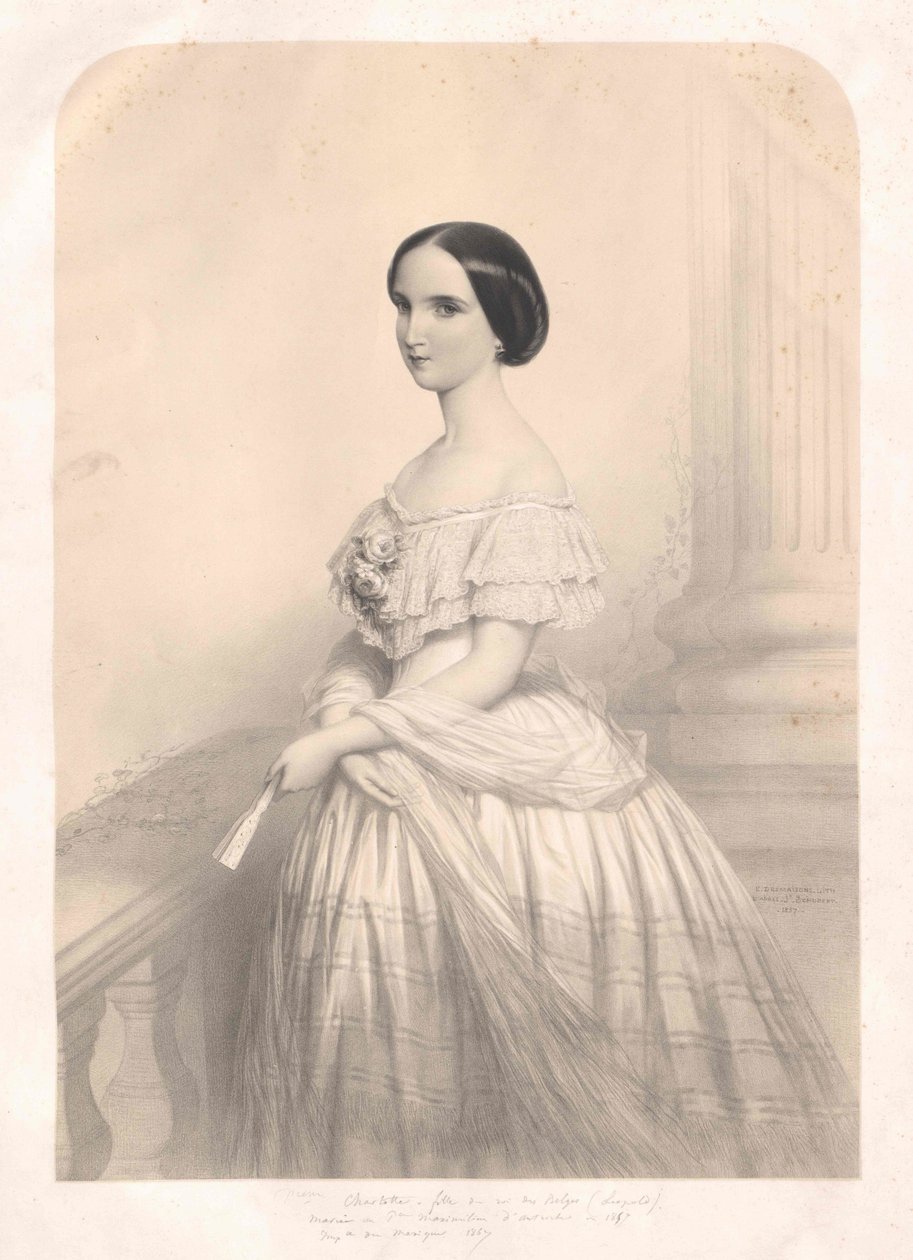 Belgická princezna Charlotte od Artist Unknown