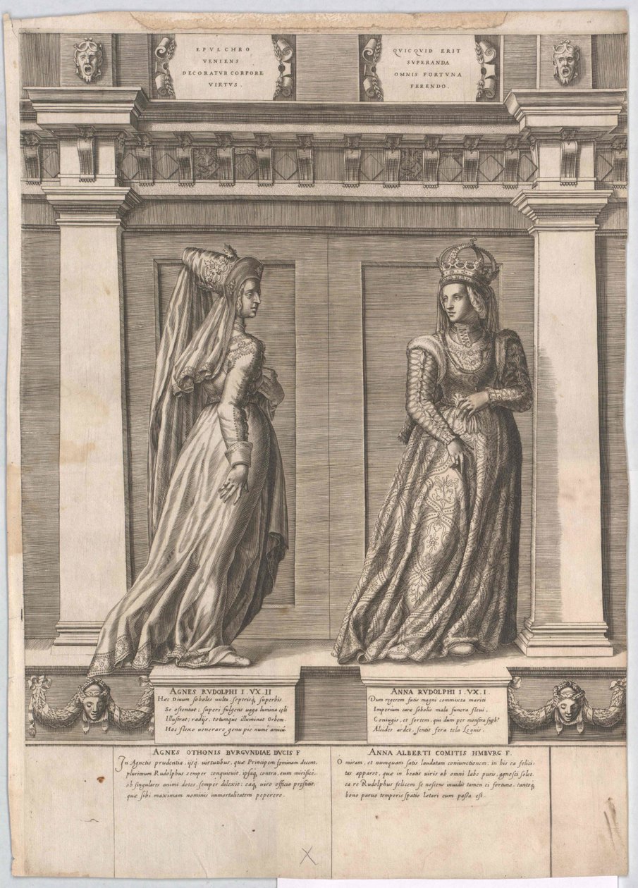 Burgundská princezna Agnes od Artist Unknown