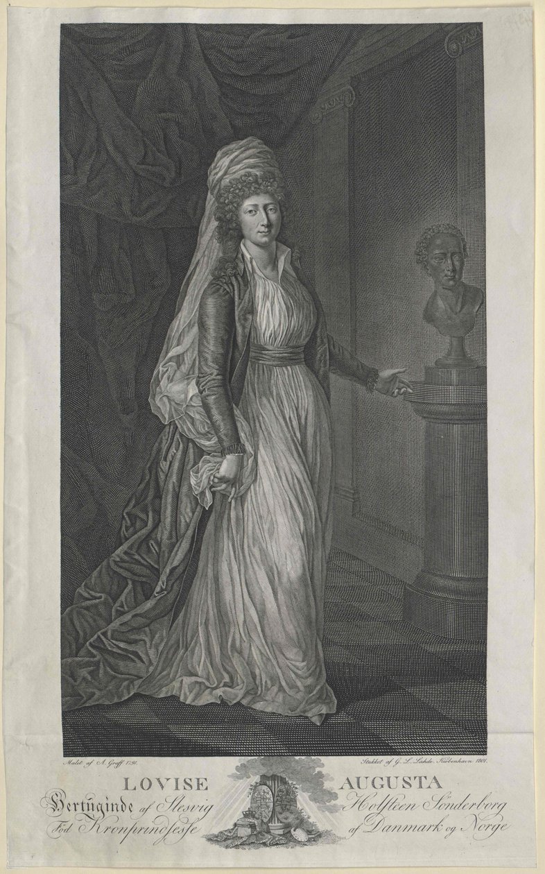 Dánská princezna Louisa od Artist Unknown