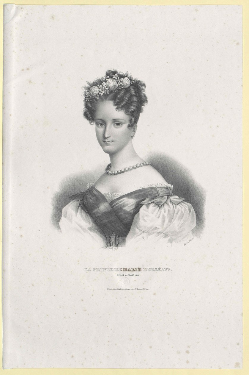 Francouzská princezna Marie (tisk) od Artist Unknown
