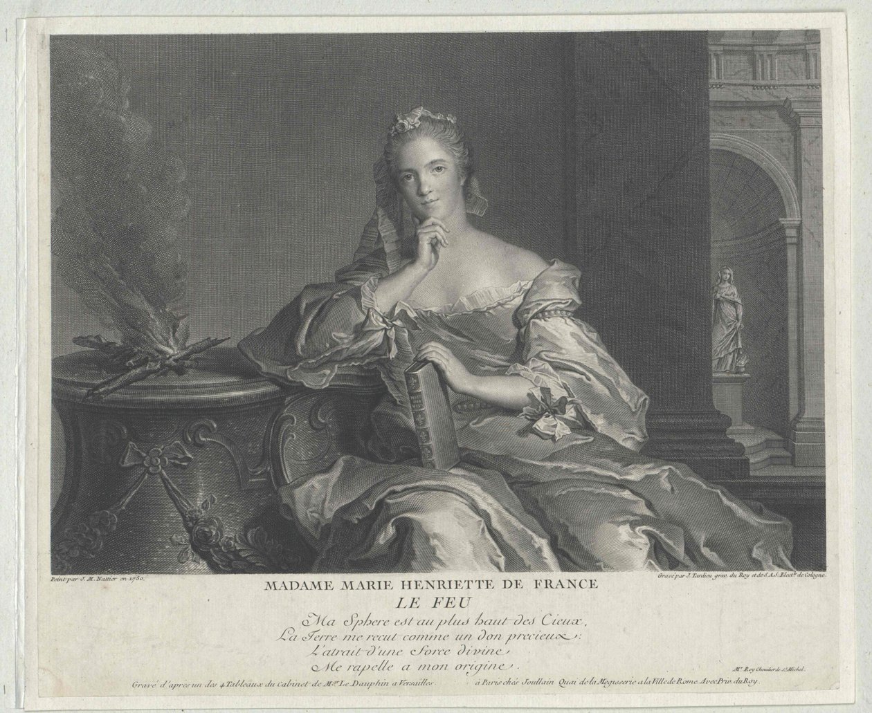 Francouzská princezna Marie Henrietta od Artist Unknown