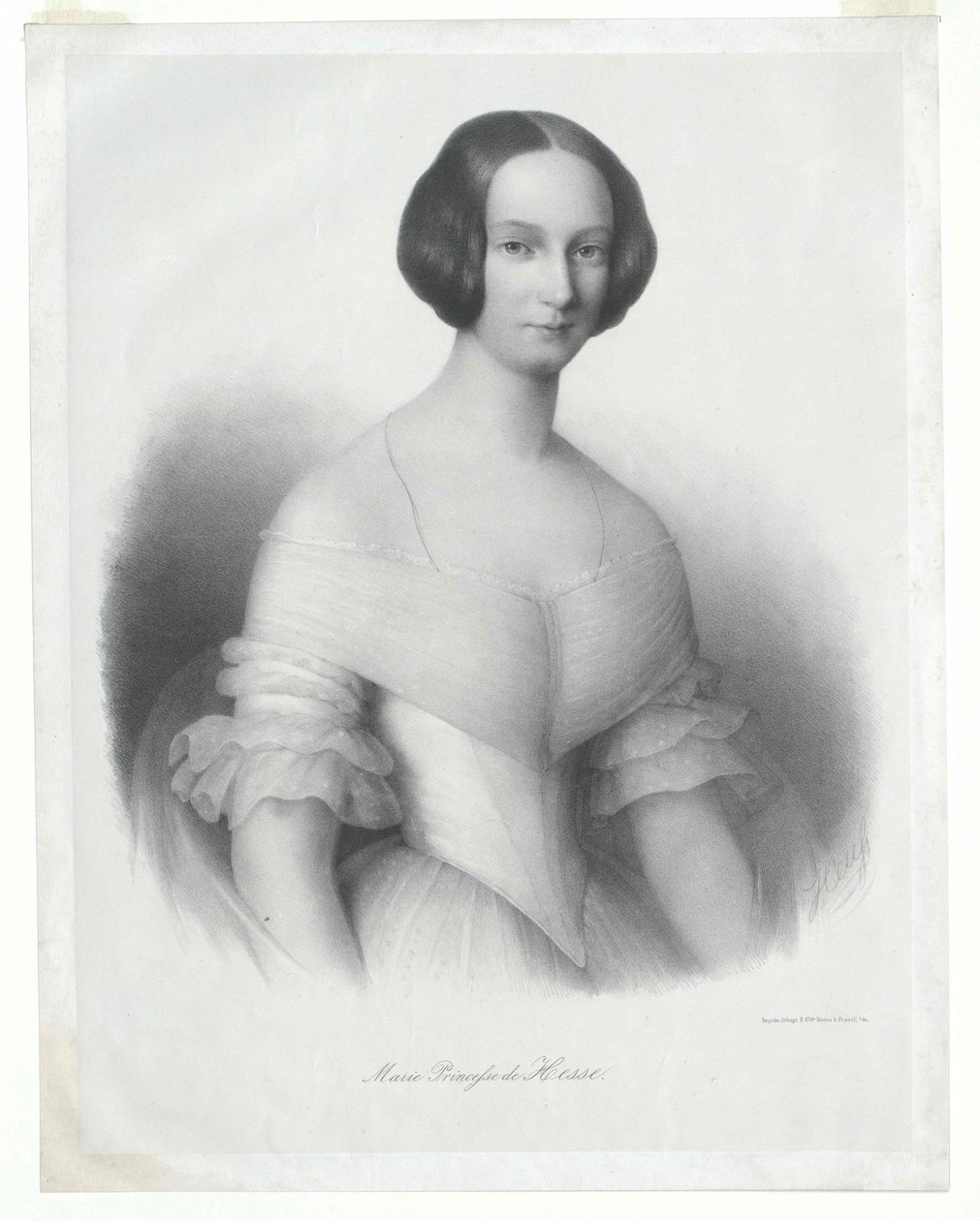 Hesensko-darmstadtská princezna Marie od Artist Unknown