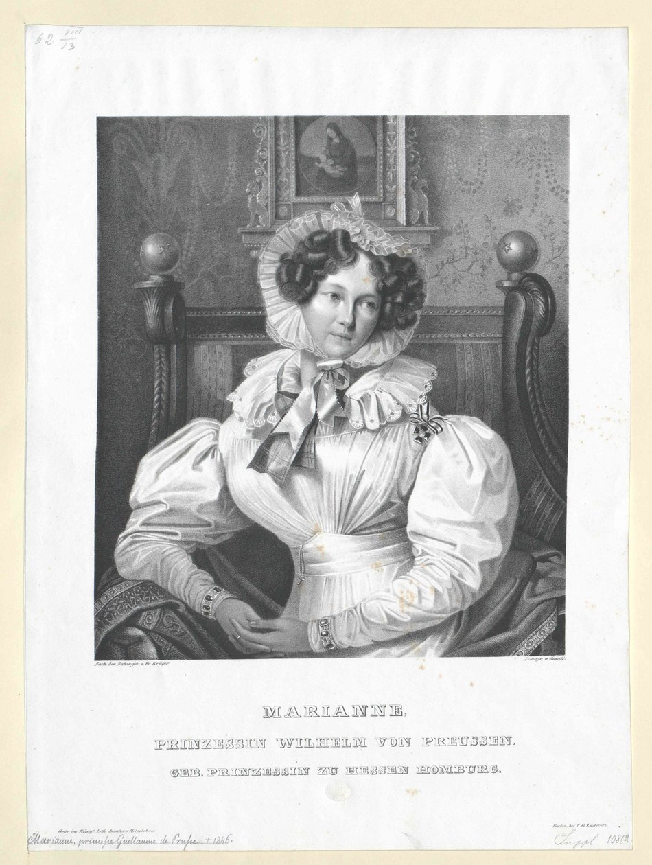 Hesensko-homburská princezna Marie Anna od Artist Unknown