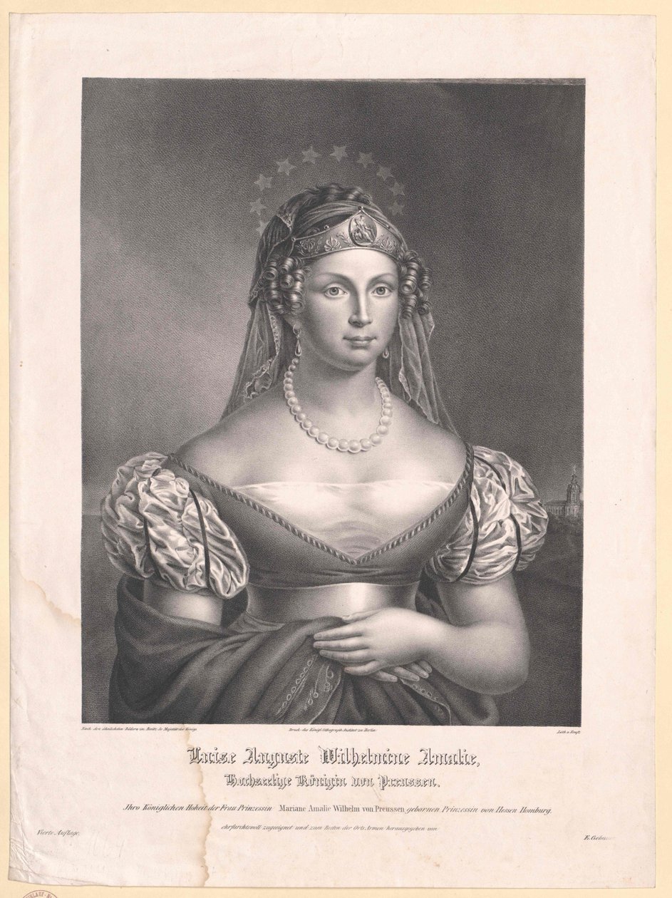 Kněžna meklenbursko-střelická Louisa od Artist Unknown