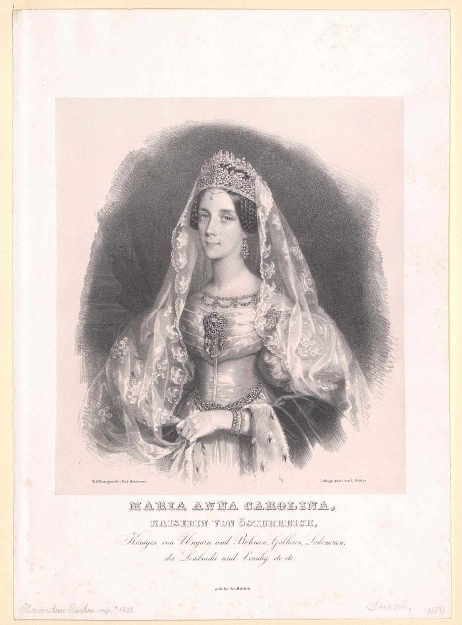 Savojsko-sardinská princezna Marie Anna od Artist Unknown