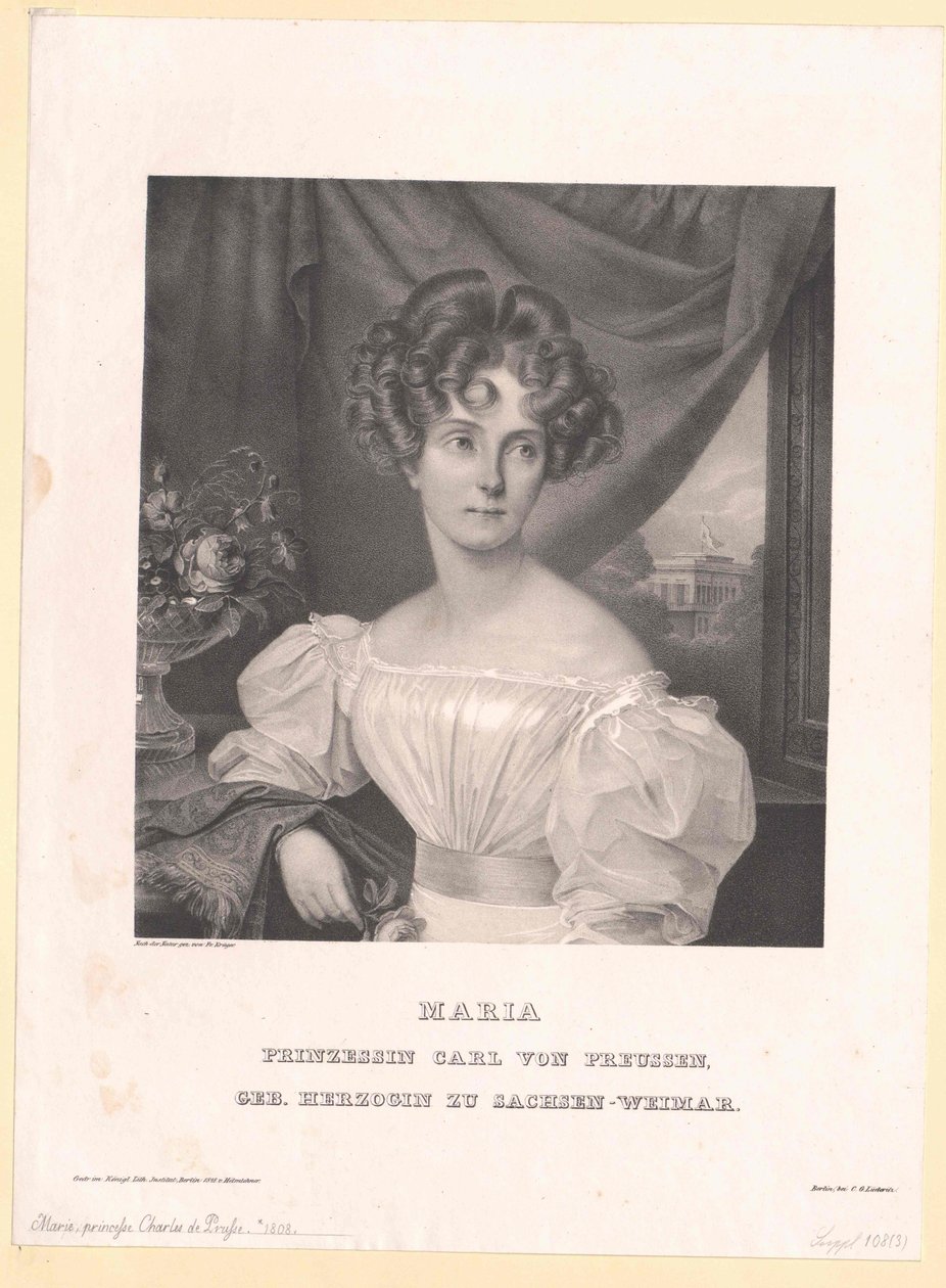 Sasko-výmarská princezna Eisenach Maria od Artist Unknown