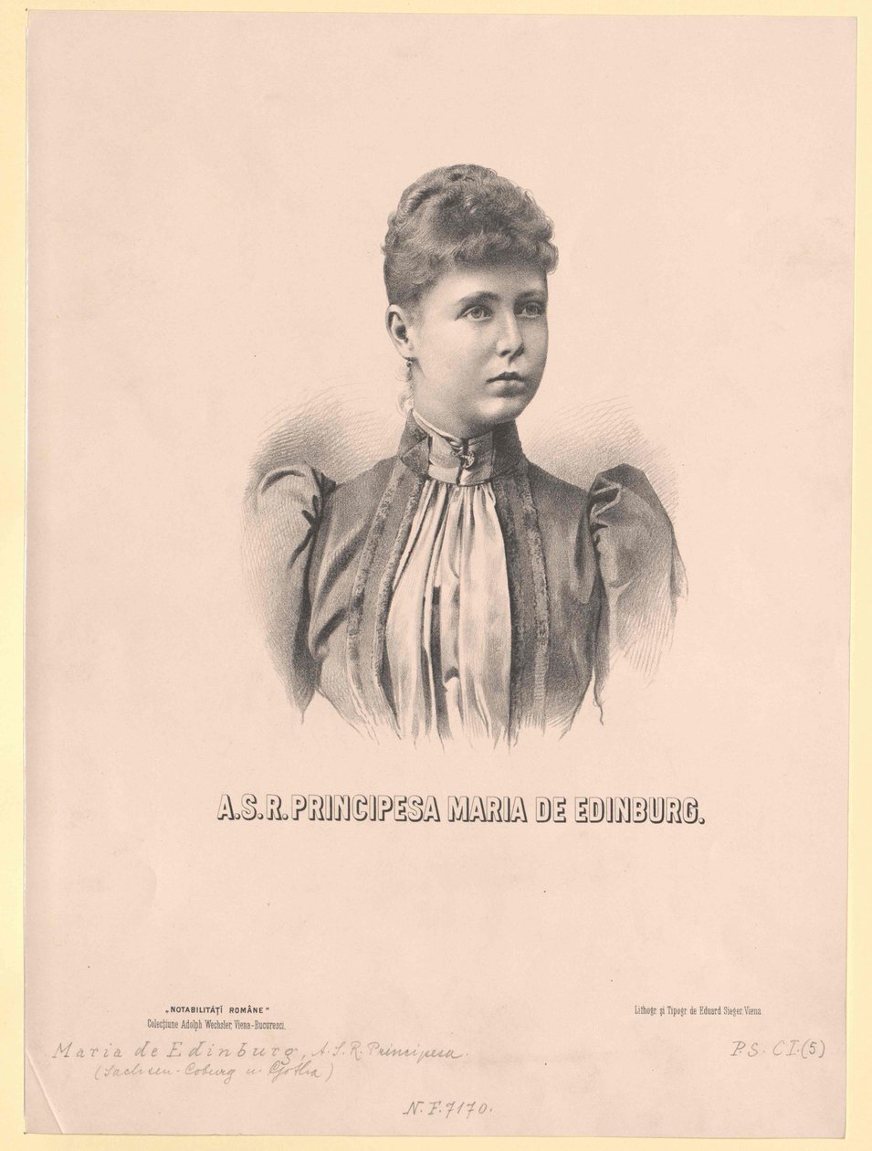 Saská princezna Coburg-Gotha Mary od Artist Unknown