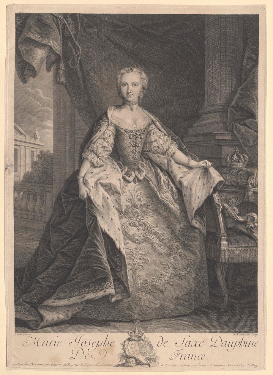Saská princezna Josefa od Artist Unknown