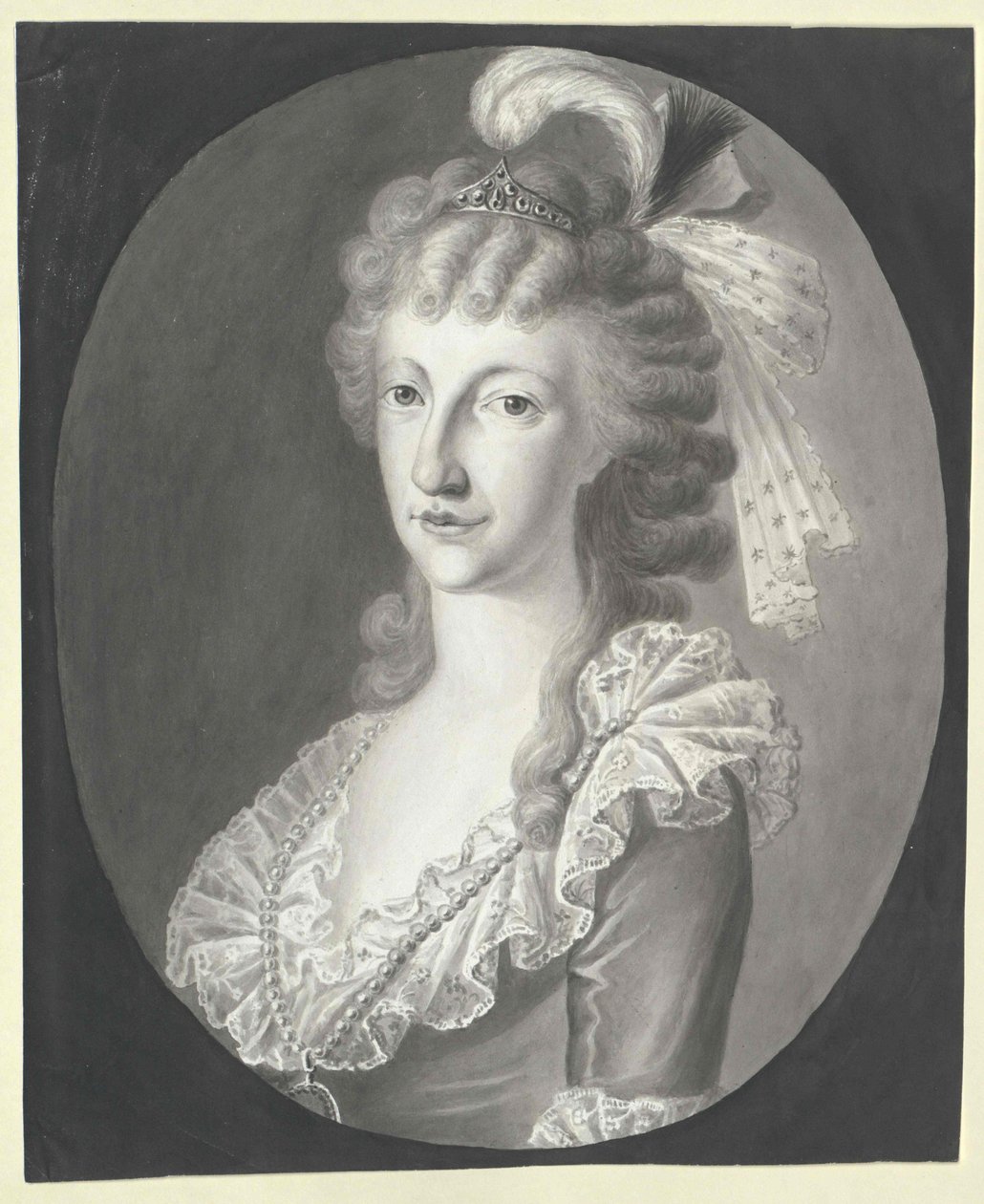 Kněžna obojí Sicílie Marie Terezie (tisk) od Artist Unknown