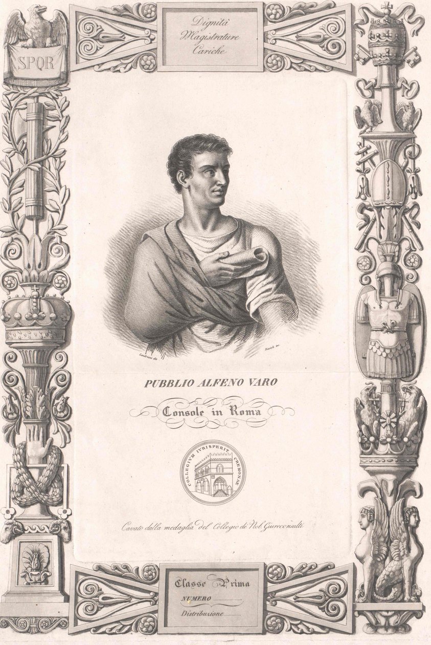 Publius Alphenus Varus od Artist Unknown