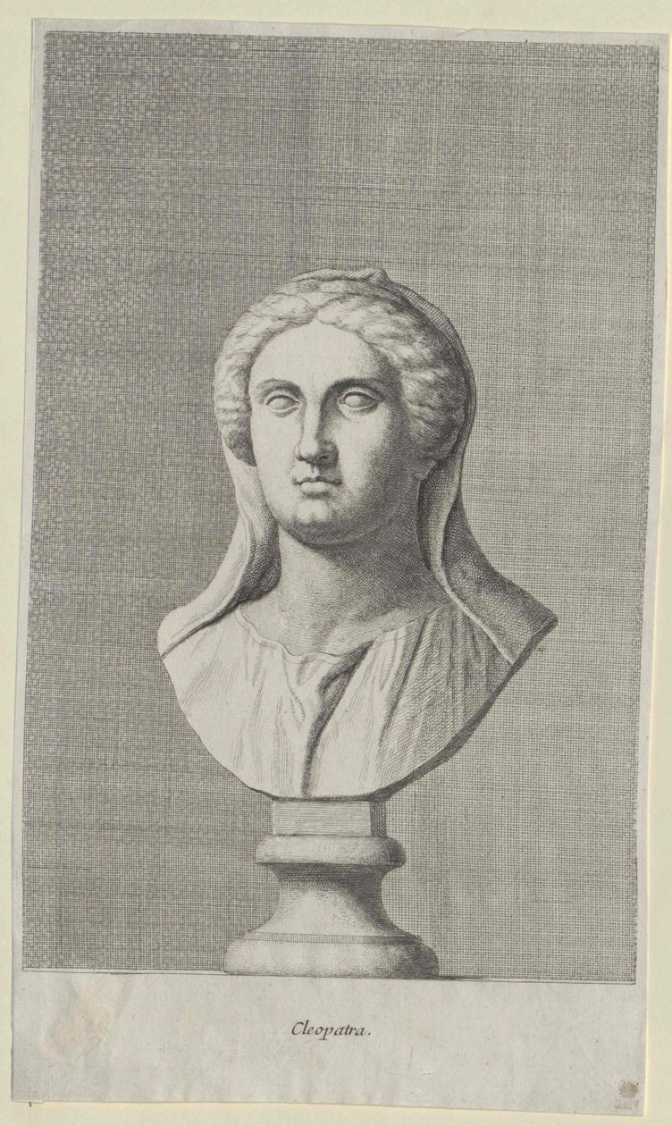 Egyptská královna Kleopatra VII (tisk) od Artist Unknown