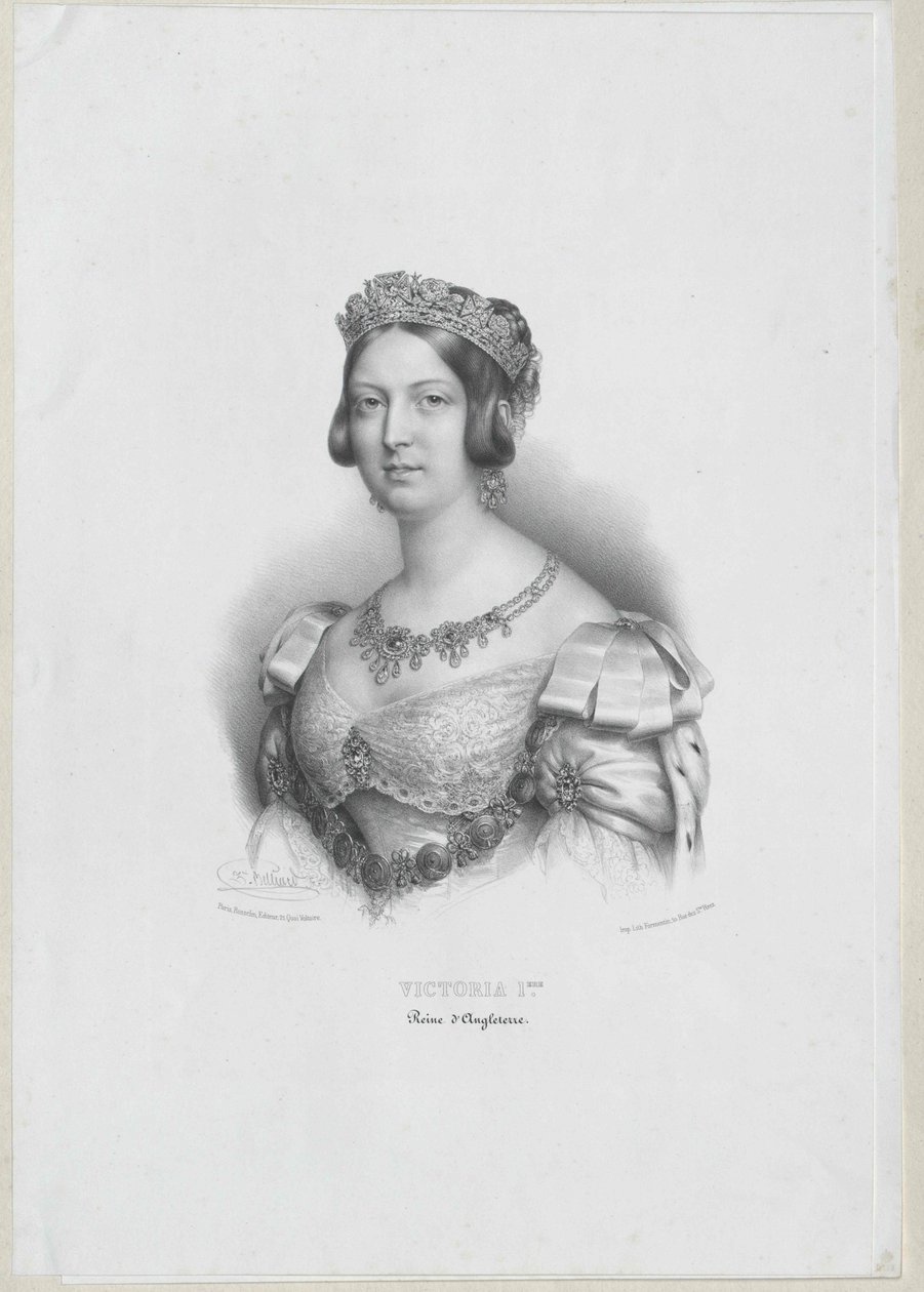 Královna Velké Británie Viktorie od Artist Unknown