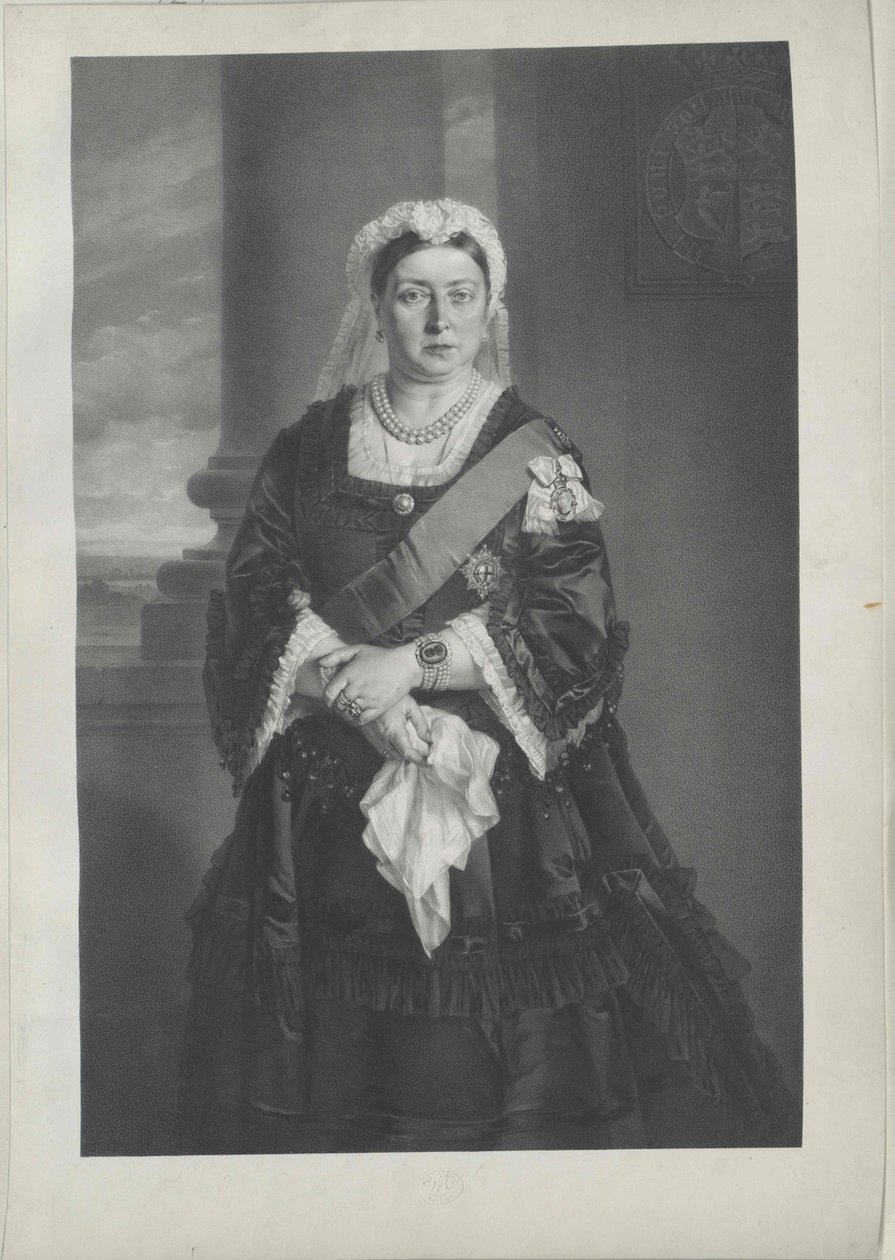 Královna Velké Británie Viktorie od Artist Unknown