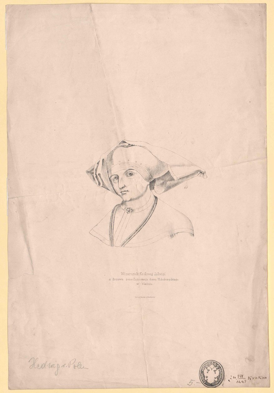Polská královna Jadwiga od Artist Unknown