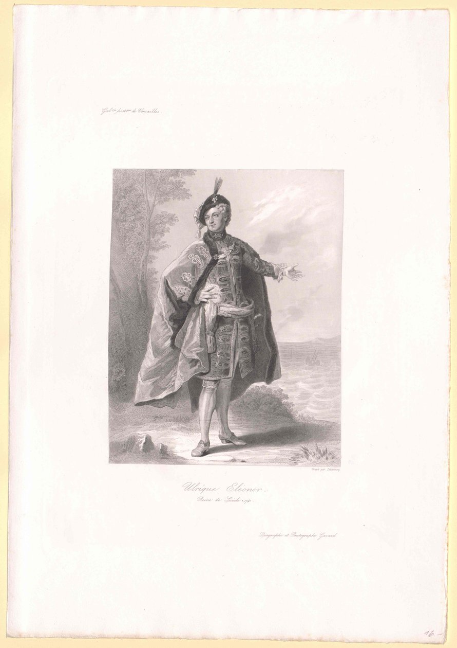 Švédská královna Ulrika Eleanor od Artist Unknown
