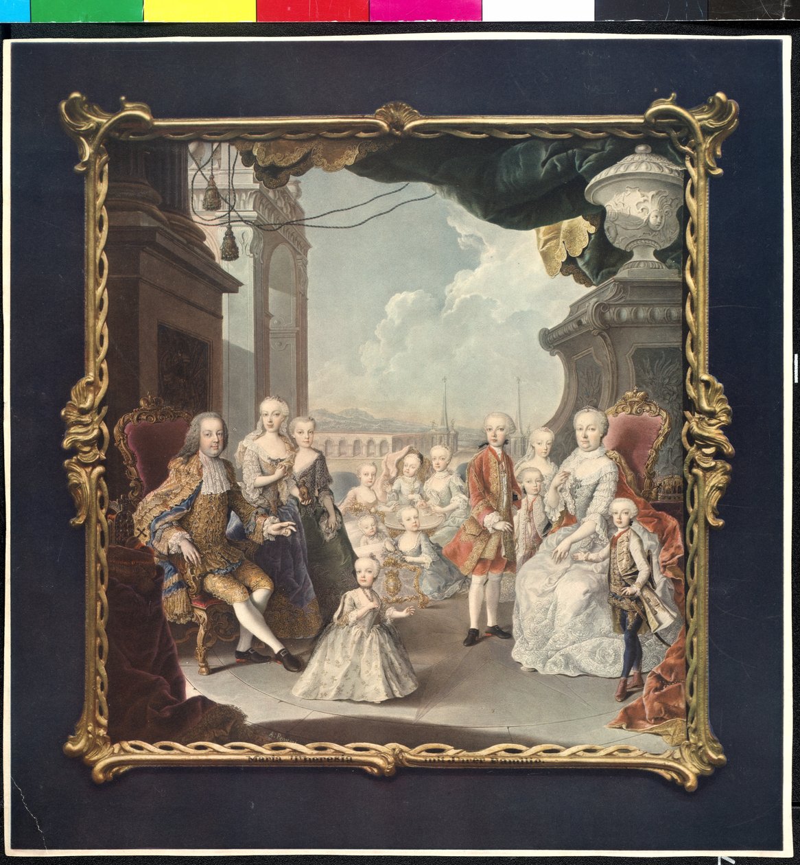 Římskoněmecká císařovna 1717 - 1780 Marie Terezie od Artist Unknown