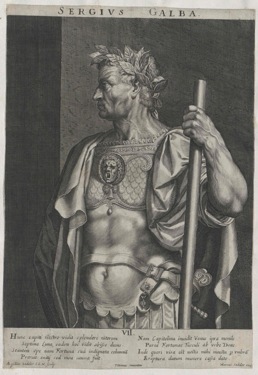Římský císař Galba od Artist Unknown