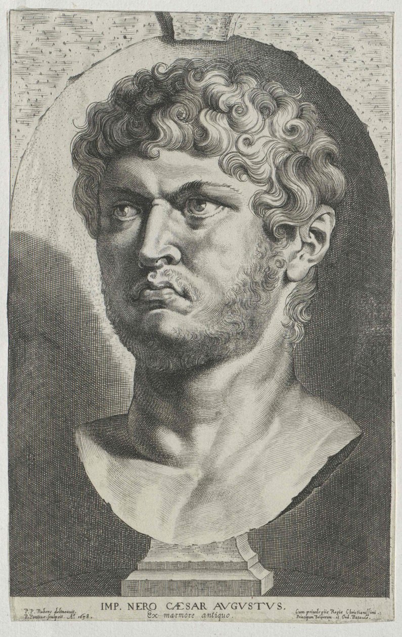 Římský císař Nero (tisk) od Artist Unknown