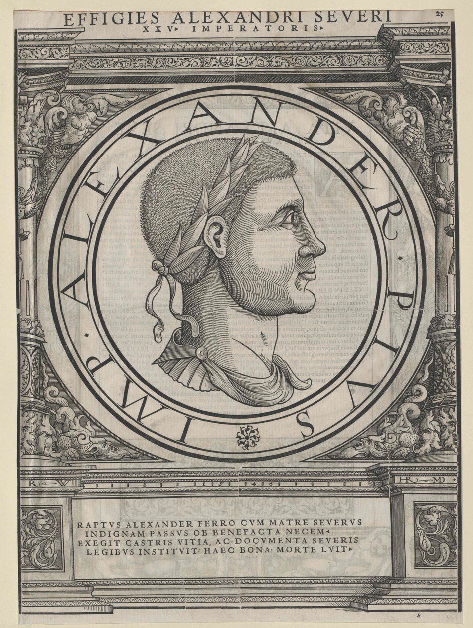 Římský císař Severus Alexander od Artist Unknown