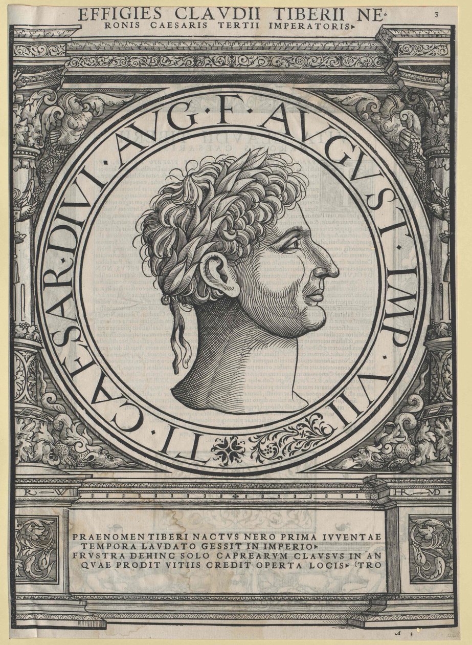 Římský císař Tiberius od Artist Unknown