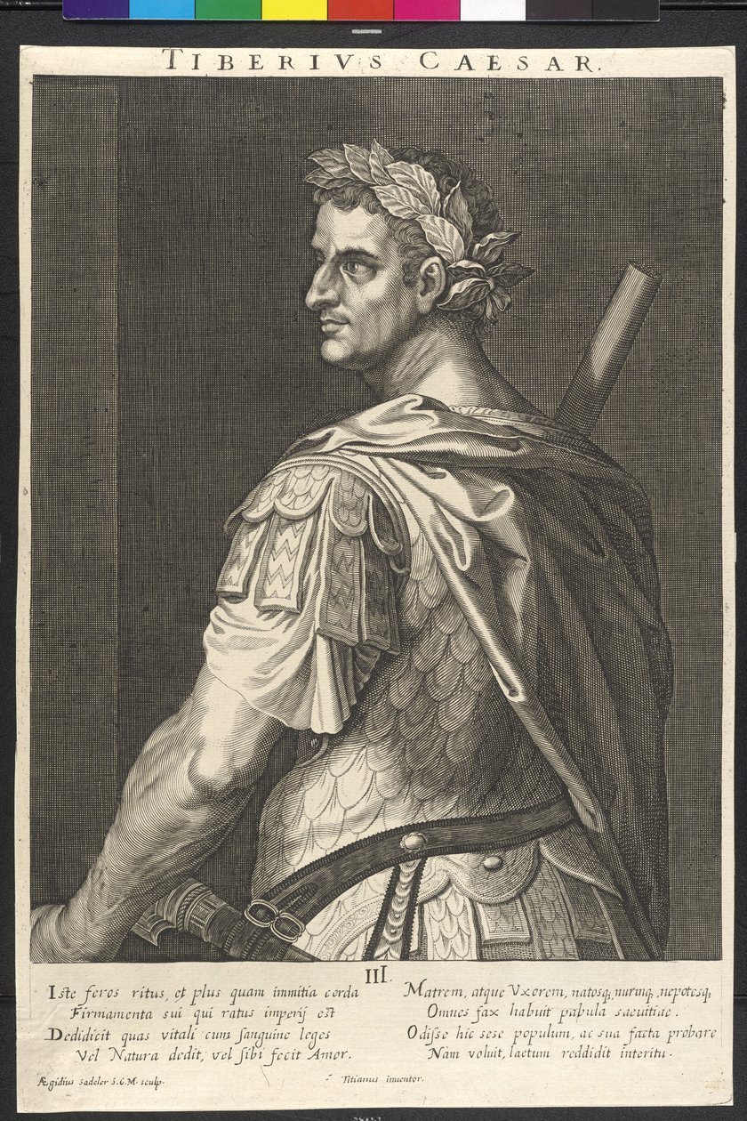 Římský císař Tiberius od Artist Unknown