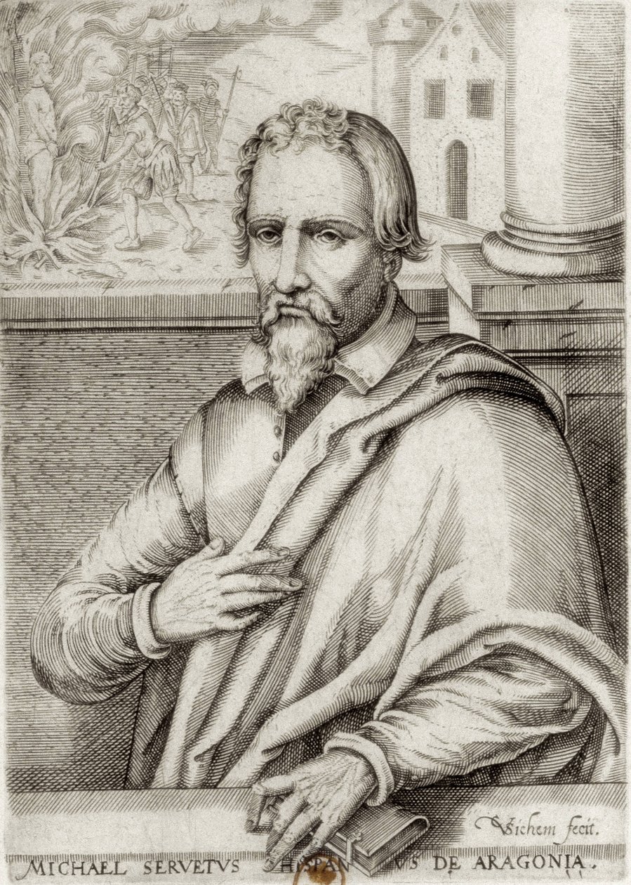SERVET, Miguel (1511-1553). Španělský lékař a teolog. Xylografie. FRANCIE. ILE-DE-FRANCE. Paříž. Národní knihovna od Artist Unknown