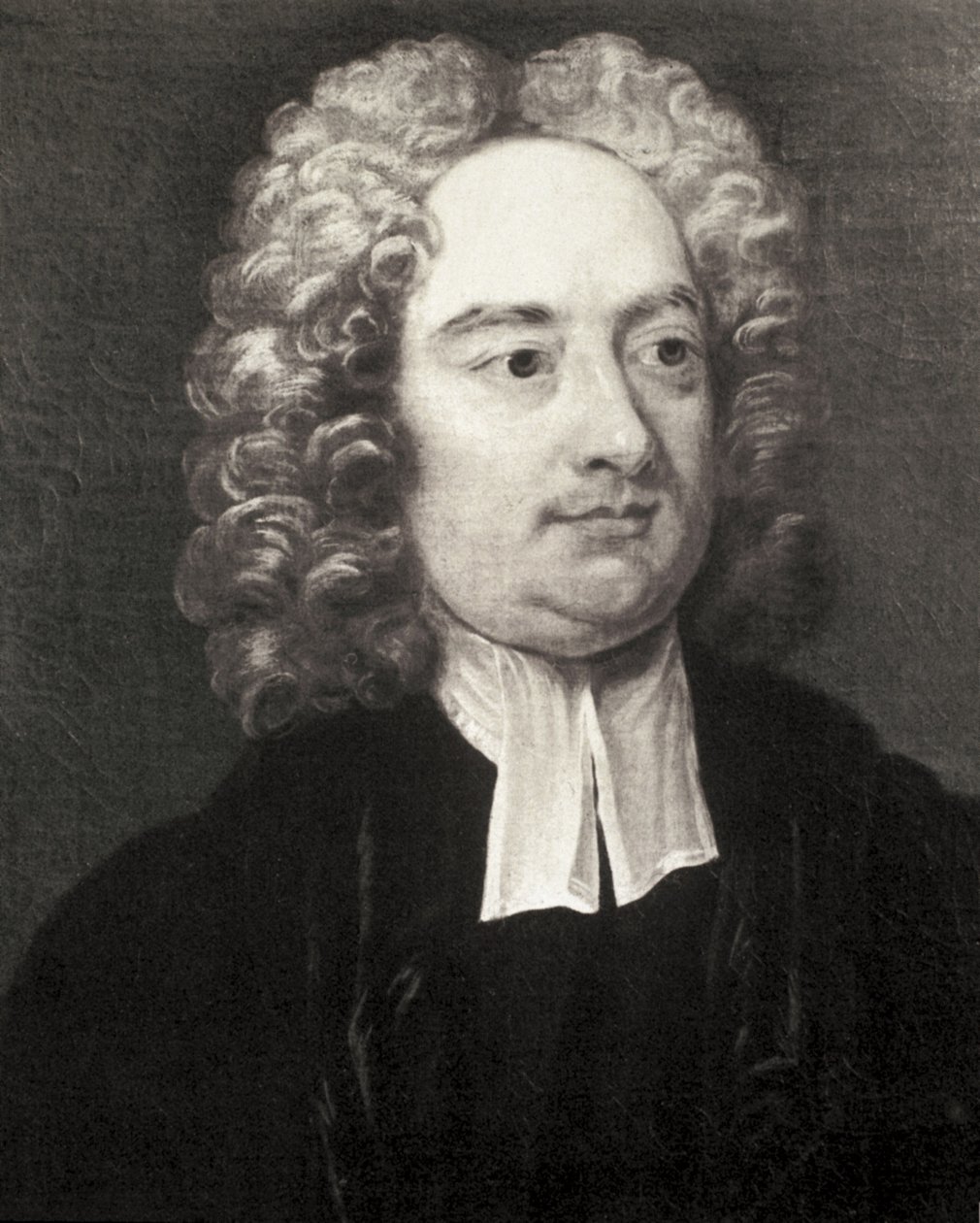SWIFT, Jonathan (1667-1745). Irský duchovní a satirický spisovatel. Portrét děkana dublinské katedrály svatého Patrika podle obrazu Charlese Jervase (1675-1739). Rytina. Soukromá sbírka od Artist Unknown