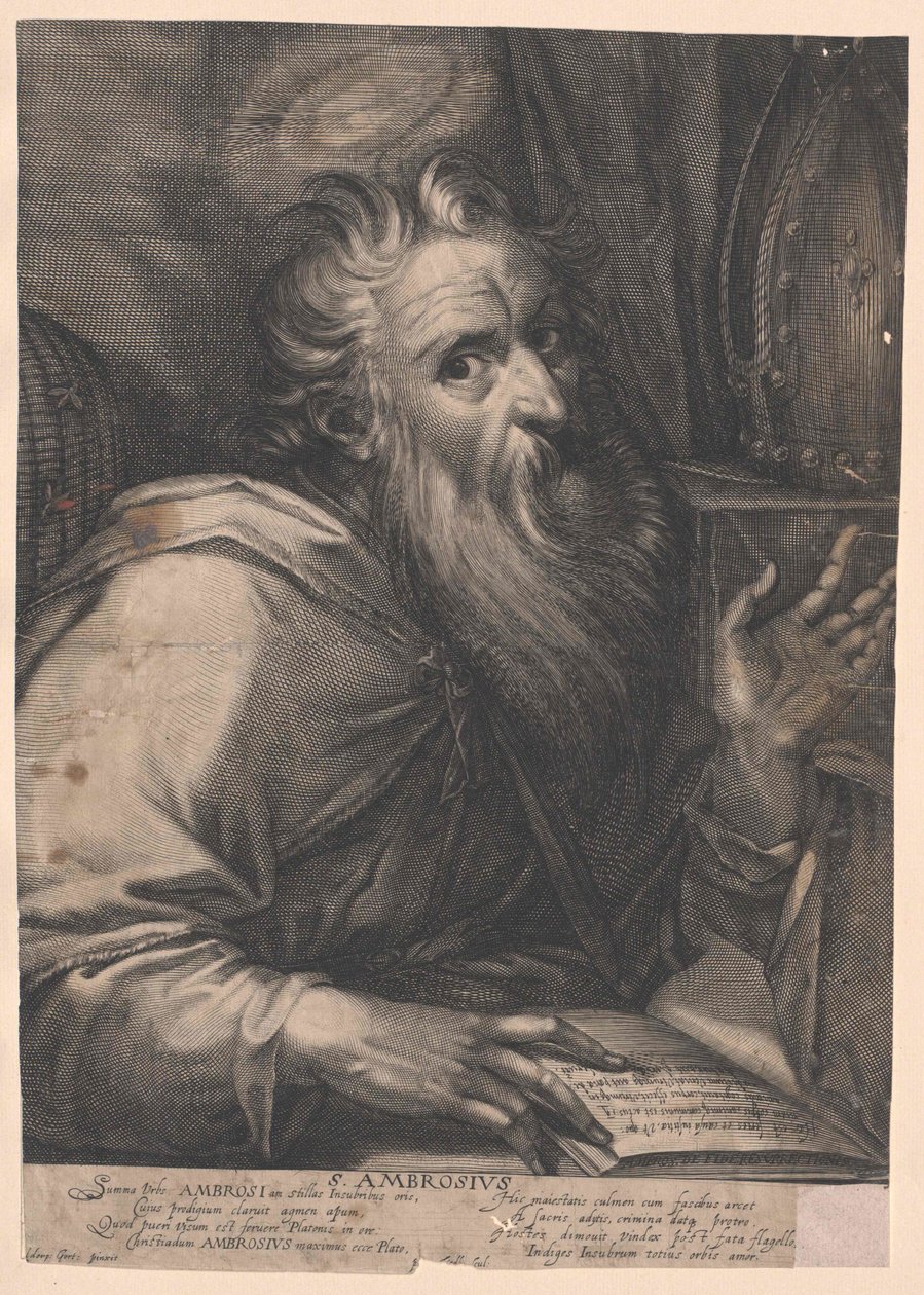 Svatý Ambrož Milánský od Artist Unknown