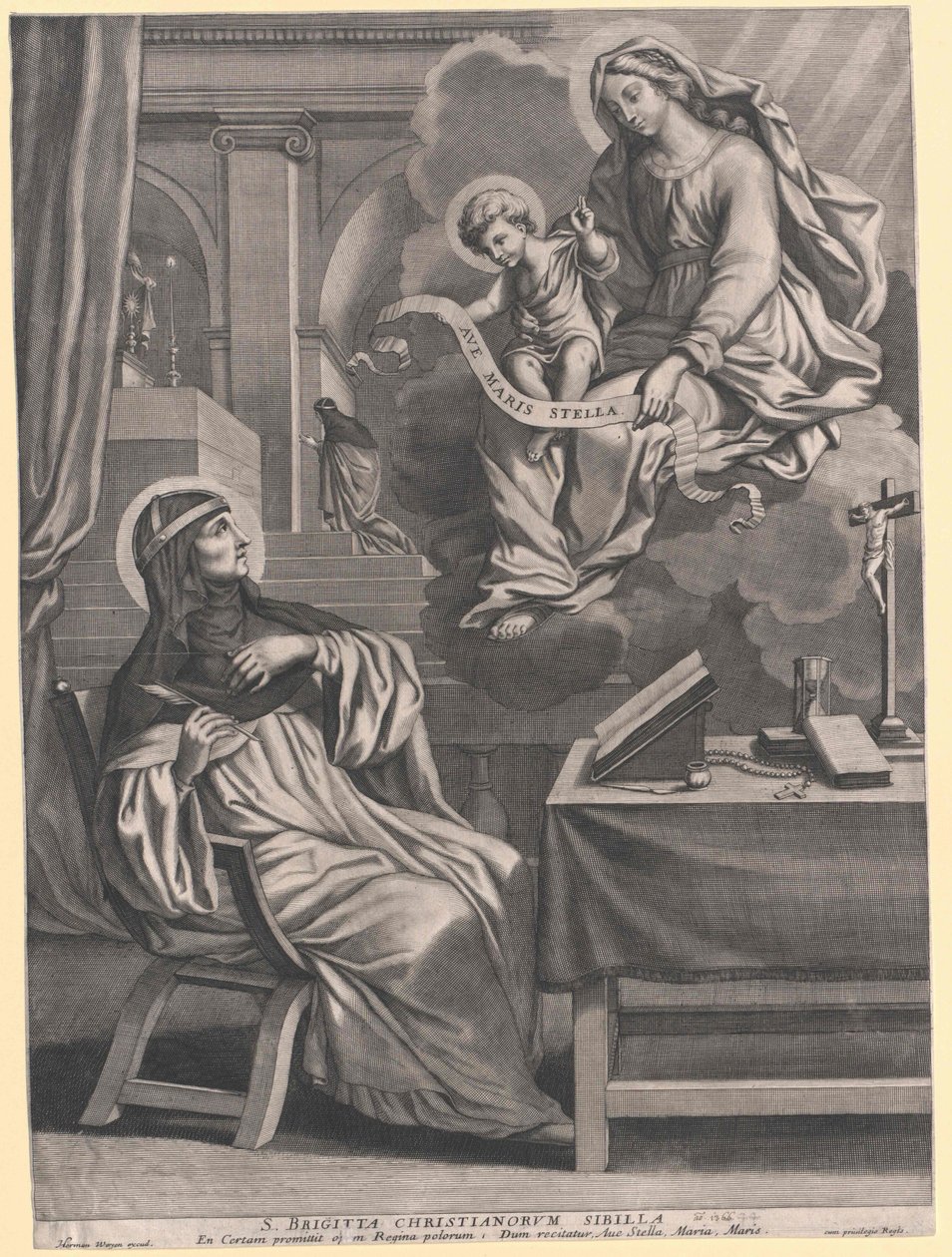 Svatá Brigita Švédská od Artist Unknown
