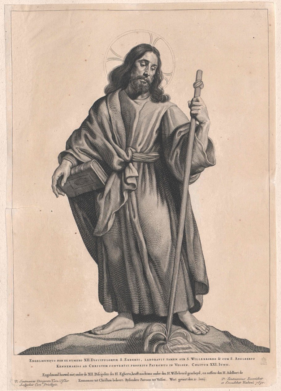 Svatý Engelmund z Utrechtu od Artist Unknown