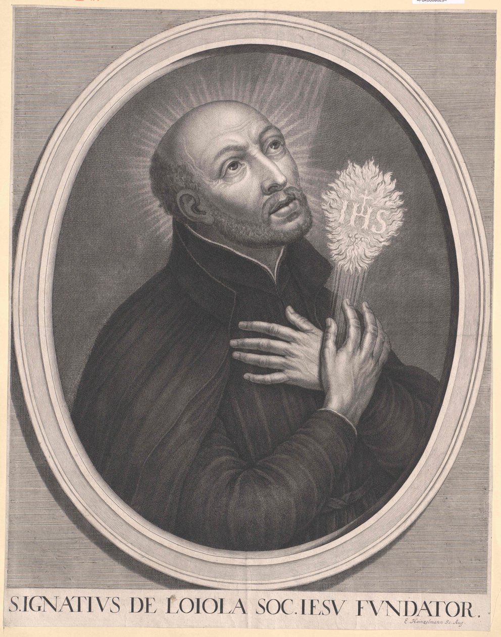 Svatý Ignác z Loyoly od Artist Unknown